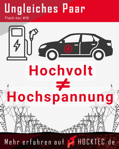 Titelbild hocktec Flash-tec#18 - Hochvolt = Hochspannung?