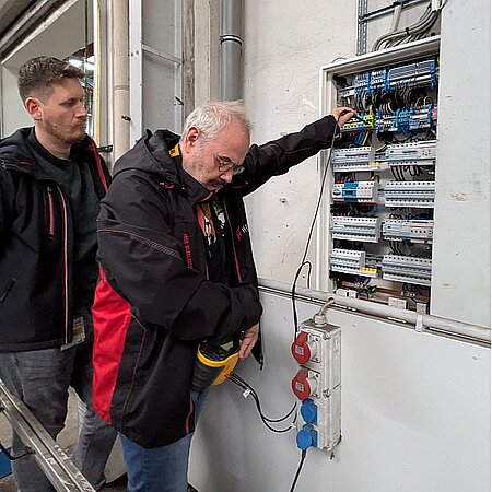 Christian Müller und Michael Hommer im Einsatz