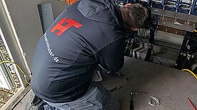 Christian Müller im Einsatz