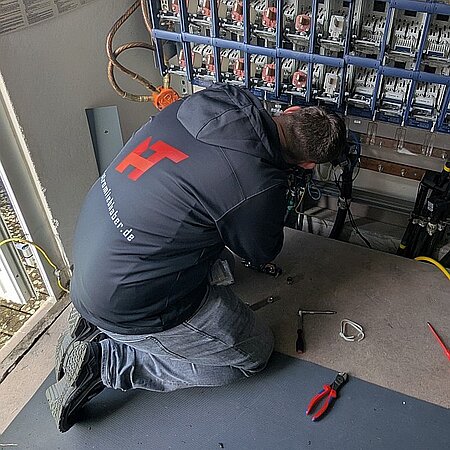 Christian Müller im Einsatz