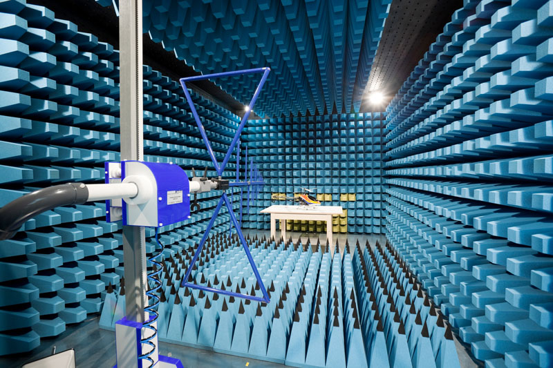 EMV Labor; Prüfaufbau; EMV Prüfung; EMV Messung